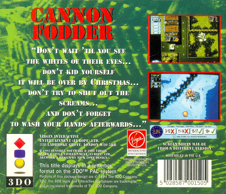Cannon Fodder - Dos
