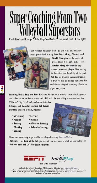 ESPN : Let's Play Beach Volleyball dos