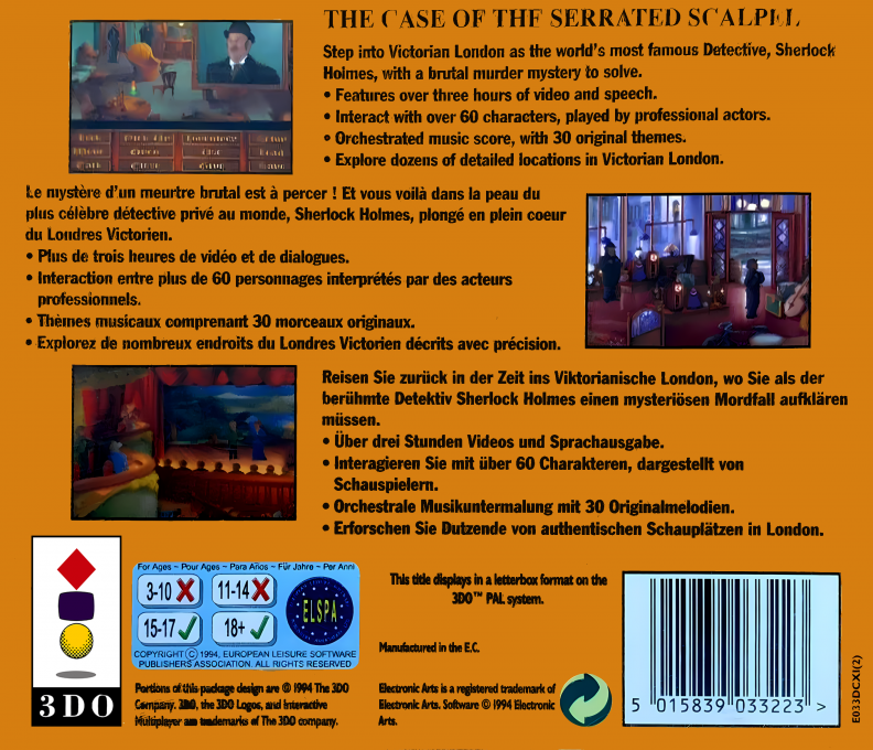 Lost Files Of Sherlock Holmes, The - Dos