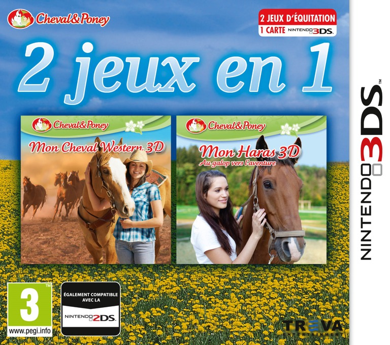 2 jeux en 1 : Mon cheval Western + Mon Haras 3D : Au Galop Vers L'Aventure
