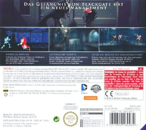 Batman Arkham Origins Blackgate - Dos