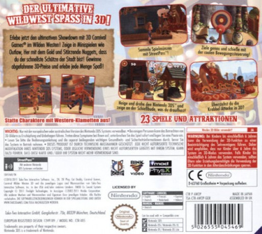 Carnival Games : Wild West 3D - Dos