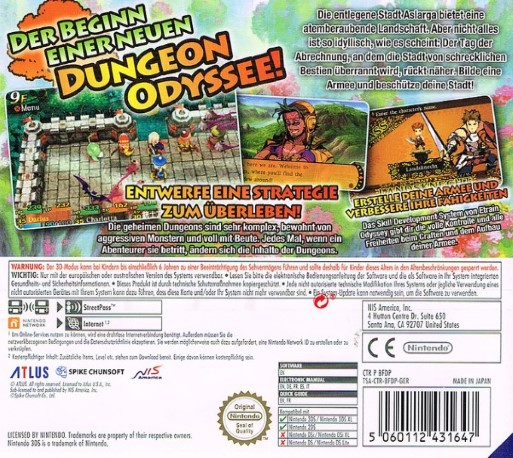 Etrian Mystery Dungeon - Dos