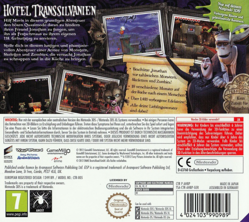 Hôtel Transylvanie - Dos