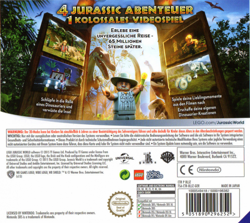 Lego Jurassic World - Dos