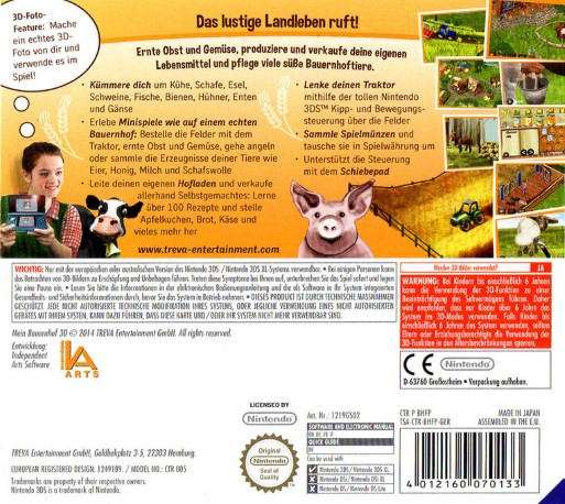 Ma Vie à la Ferme - Dos