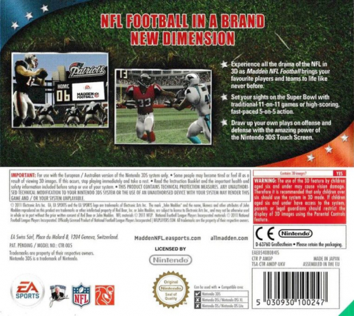 Madden Nfl Football - Dos