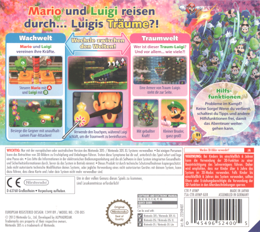 Mario & Luigi : Dream Team - Dos