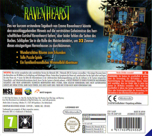 Mystery Case Files: Ravenhearst - Dos
