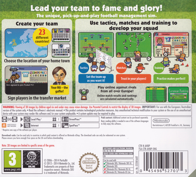 Nintendo Pocket Football Club - Dos