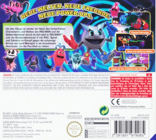 Pac-man Et Les Aventures De Fantômes - Dos