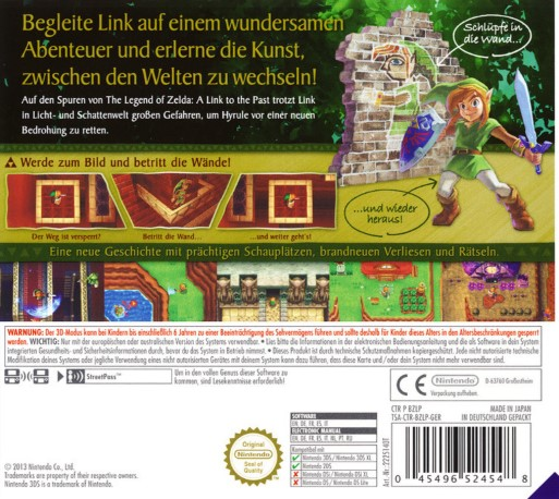 The Legend of Zelda - A Link Between Worlds - Dos