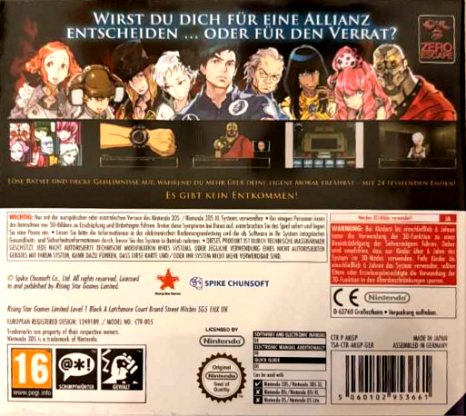 Zero Escape - Virtue's Last Reward - Dos