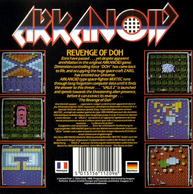 Arkanoid - Revenge Of Doh - Dos