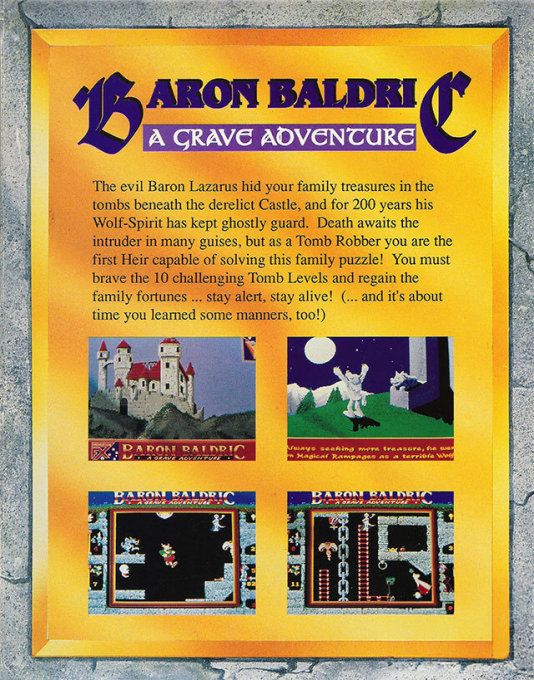 Baron Baldric - A Grave Adventure - Dos