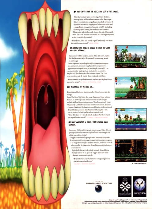 Brian the Lion - Dos