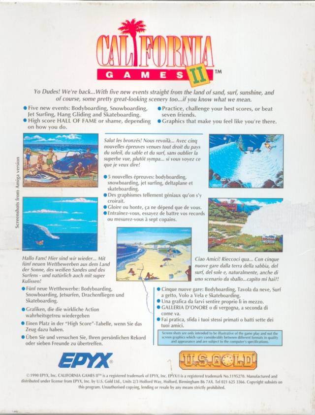 California Games 2 dos