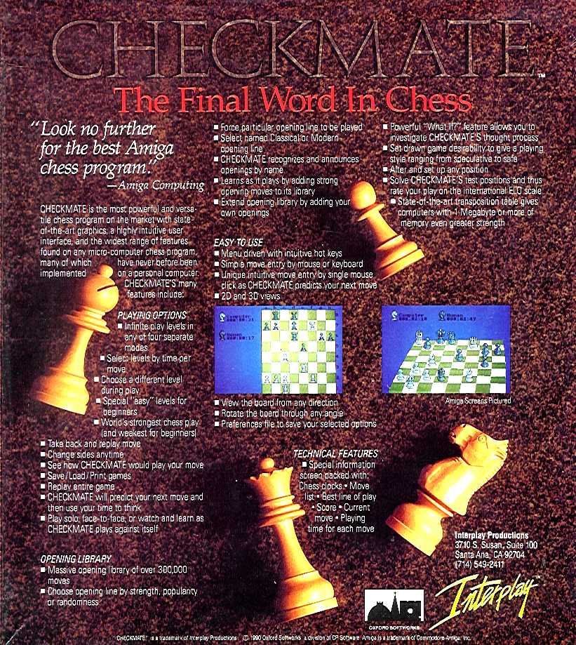 Chess Champion 2175 - Dos