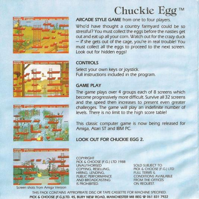 Chuckie Egg 2 - Dos