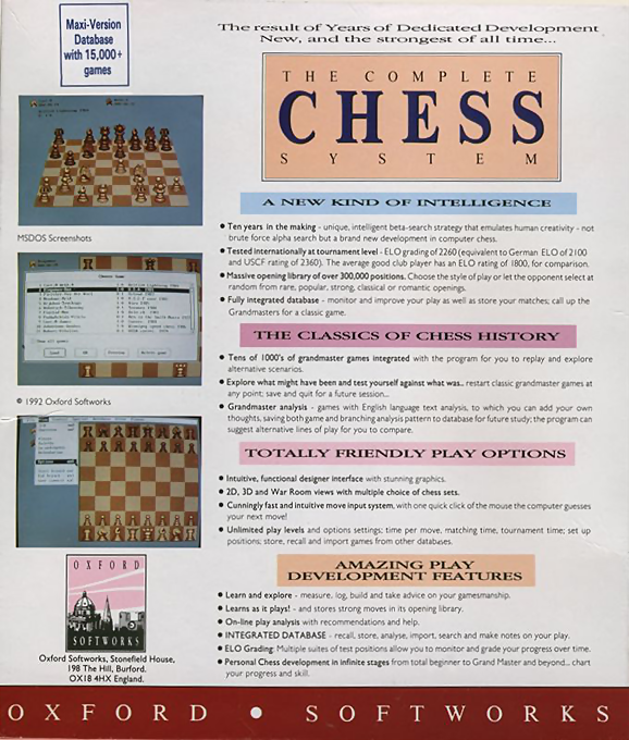 Complete Chess System, The - Dos