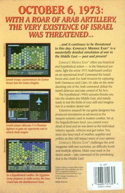 Conflict : Middle East dos