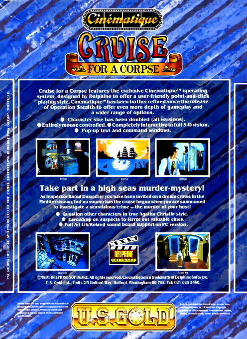 Croisière pour un Cadavre - Dos