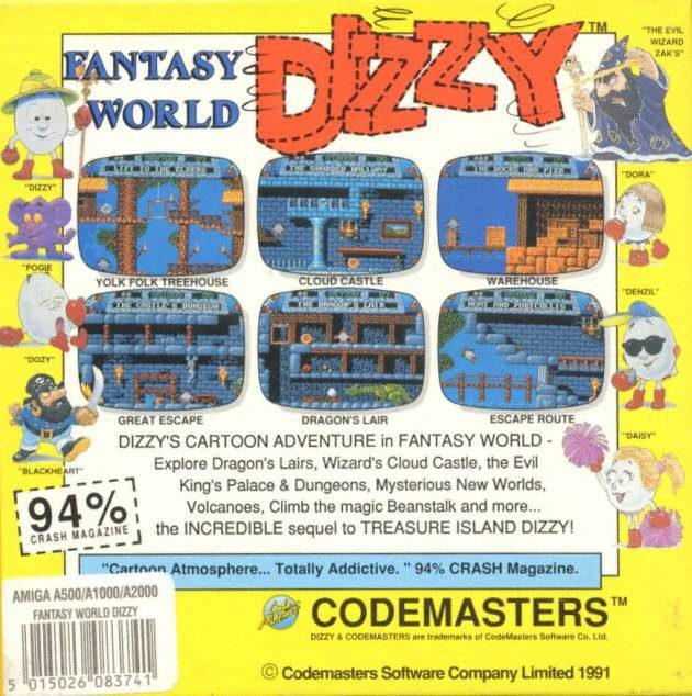 Dizzy 3 - Fantasy World Dizzy dos