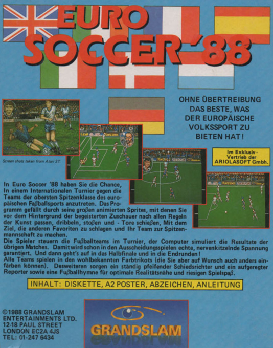 Euro Soccer '88 - Dos