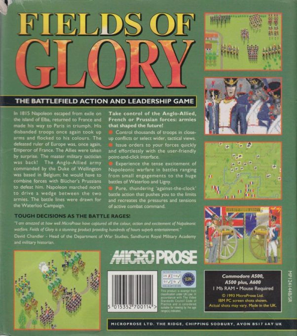 Fields Of Glory dos