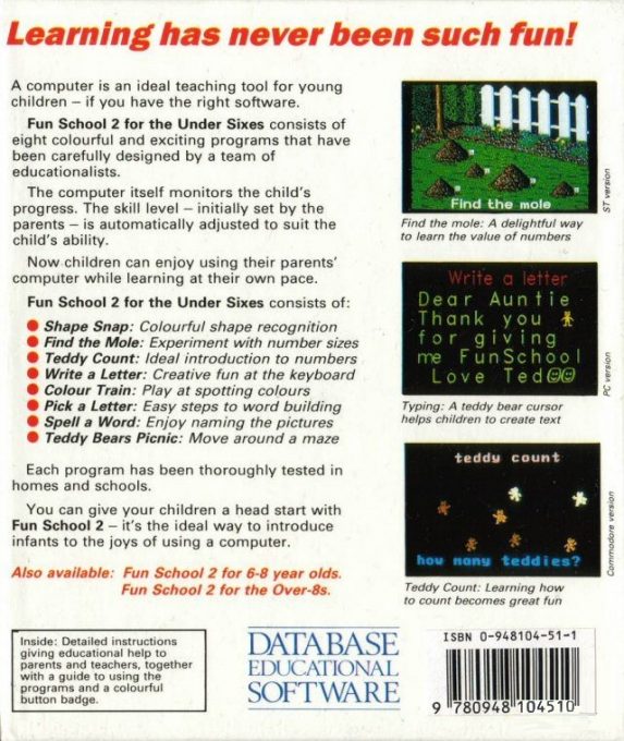 Fun School 2 - For The Under-6s dos