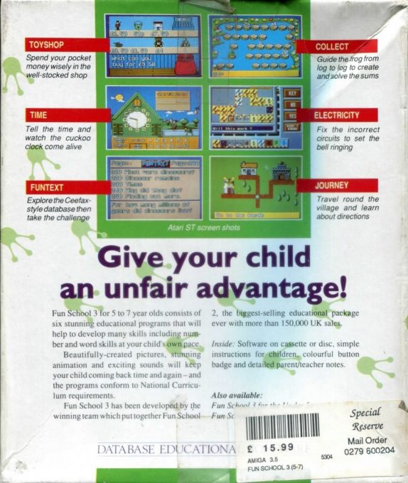 Fun School 3 - For 5 To 7 Year Olds dos