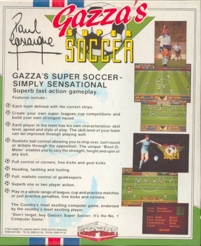 Gazza's Super Soccer - Dos