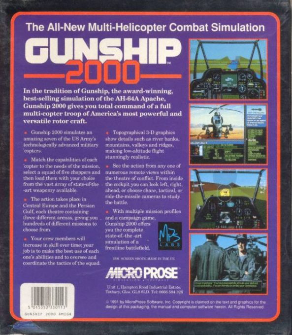 Gunship 2000 dos