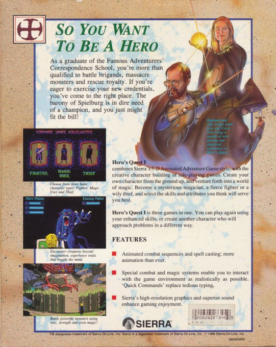 Hero's Quest - So You Want To Be A Hero - Dos