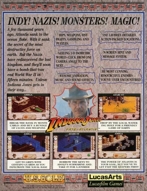 Indiana Jones and the Fate of Atlantis dos