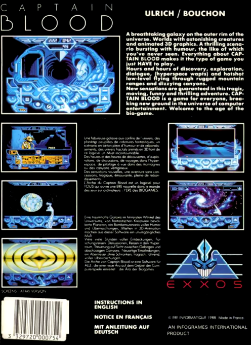 L'Arche du Capitaine Blood - Dos