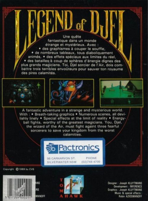 Legend Of Djel dos