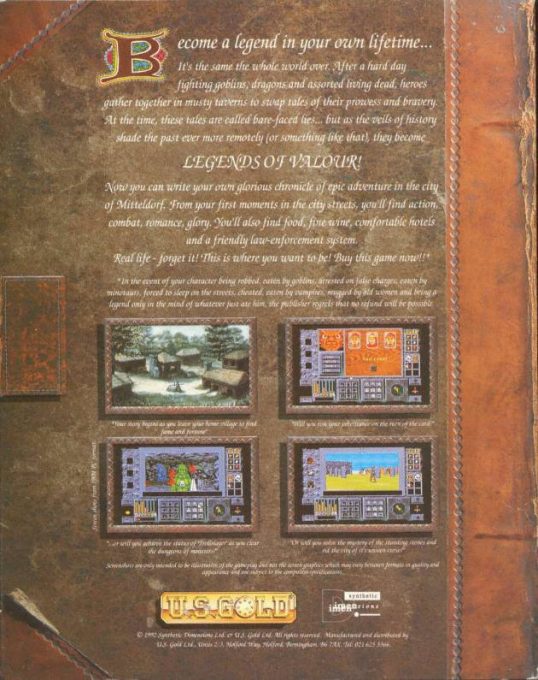 Legends Of Valour dos