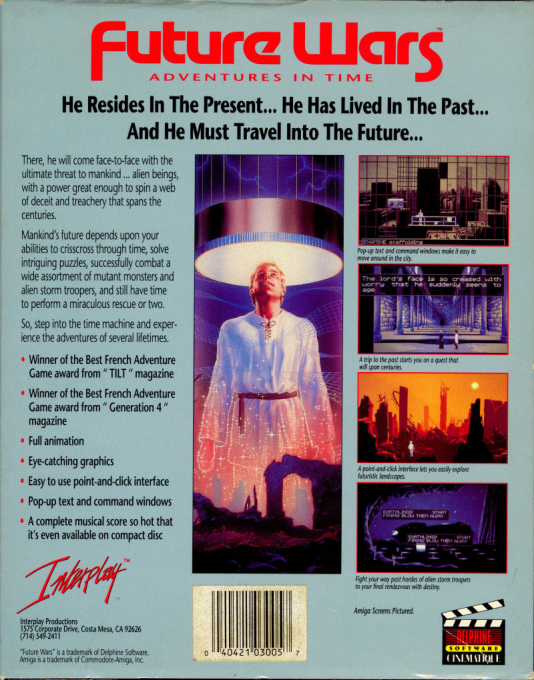 Les Voyageurs du Temps : La Menace - Dos