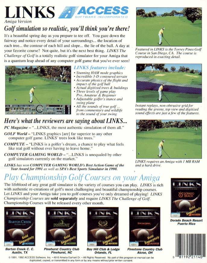 Links : The Challenge of Golf dos