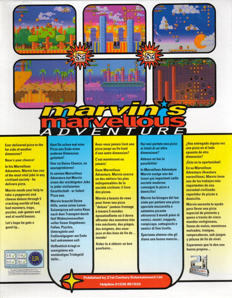 Marvin's Marvellous Adventure CD32 - Dos