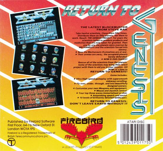 Return to Genesis - Dos