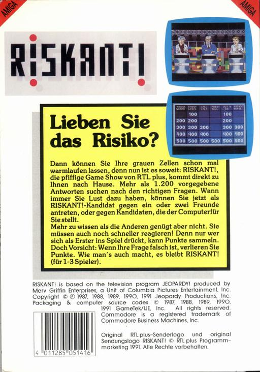 Riskant! - Dos