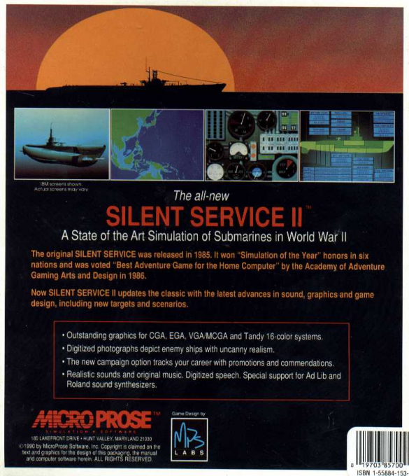 Silent Service - Dos