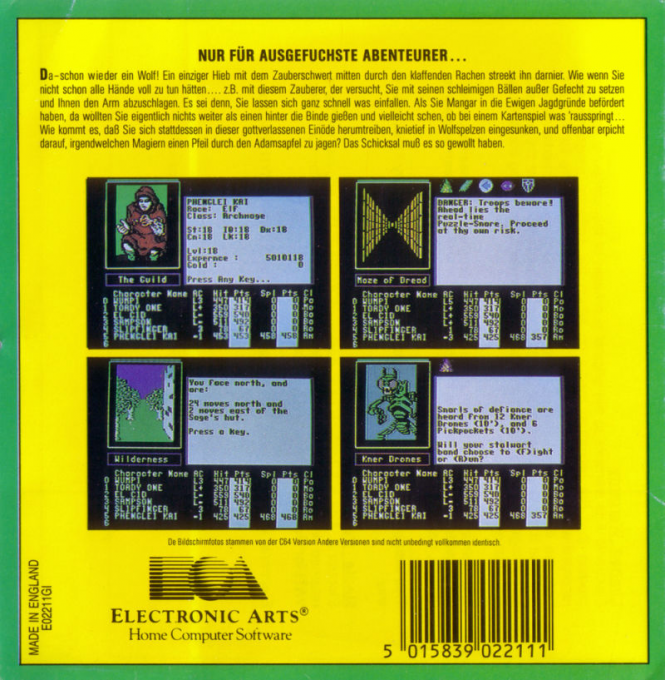 The Bard's Tale II : The Destiny Knight - Dos