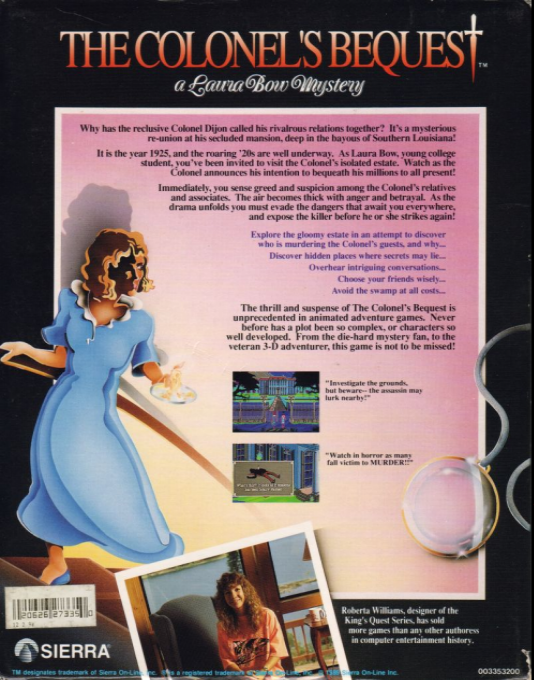 The Colonel's Bequest - Dos