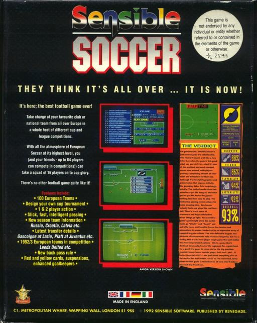 Unsensible Soccer - Dos