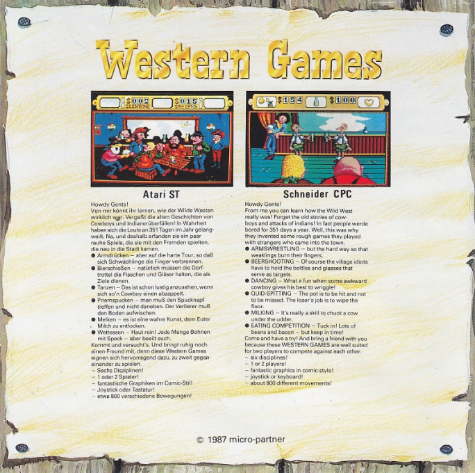 Western Games - Dos