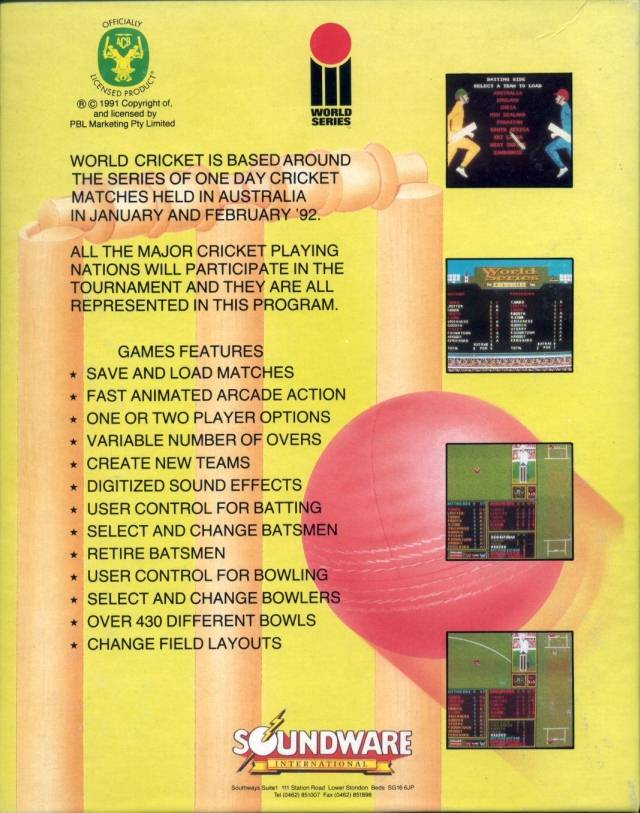 World Series Cricket - Dos