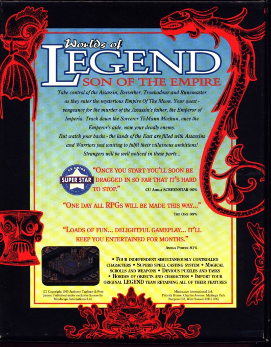 Worlds Of Legend - Son Of The Empire - Dos